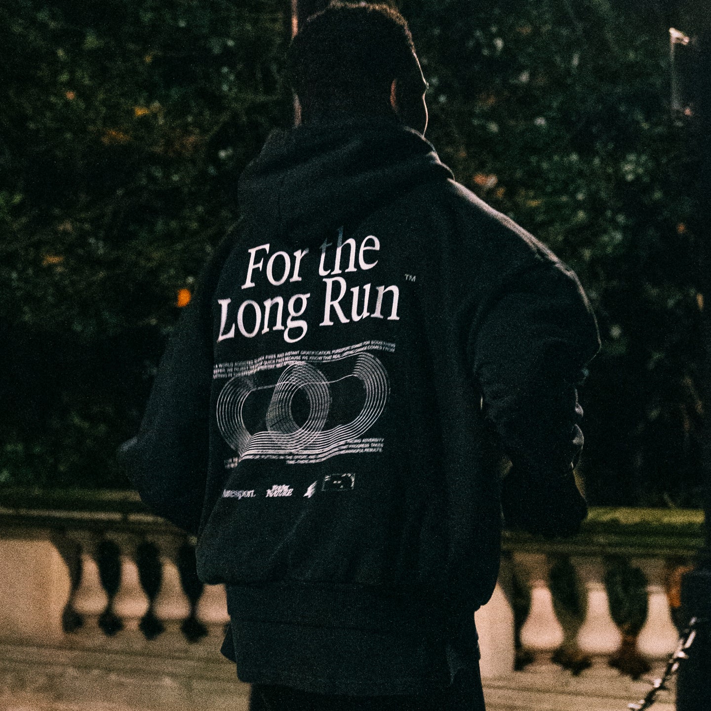 For the Long Run® Hoodie - Washed Black - Image 12