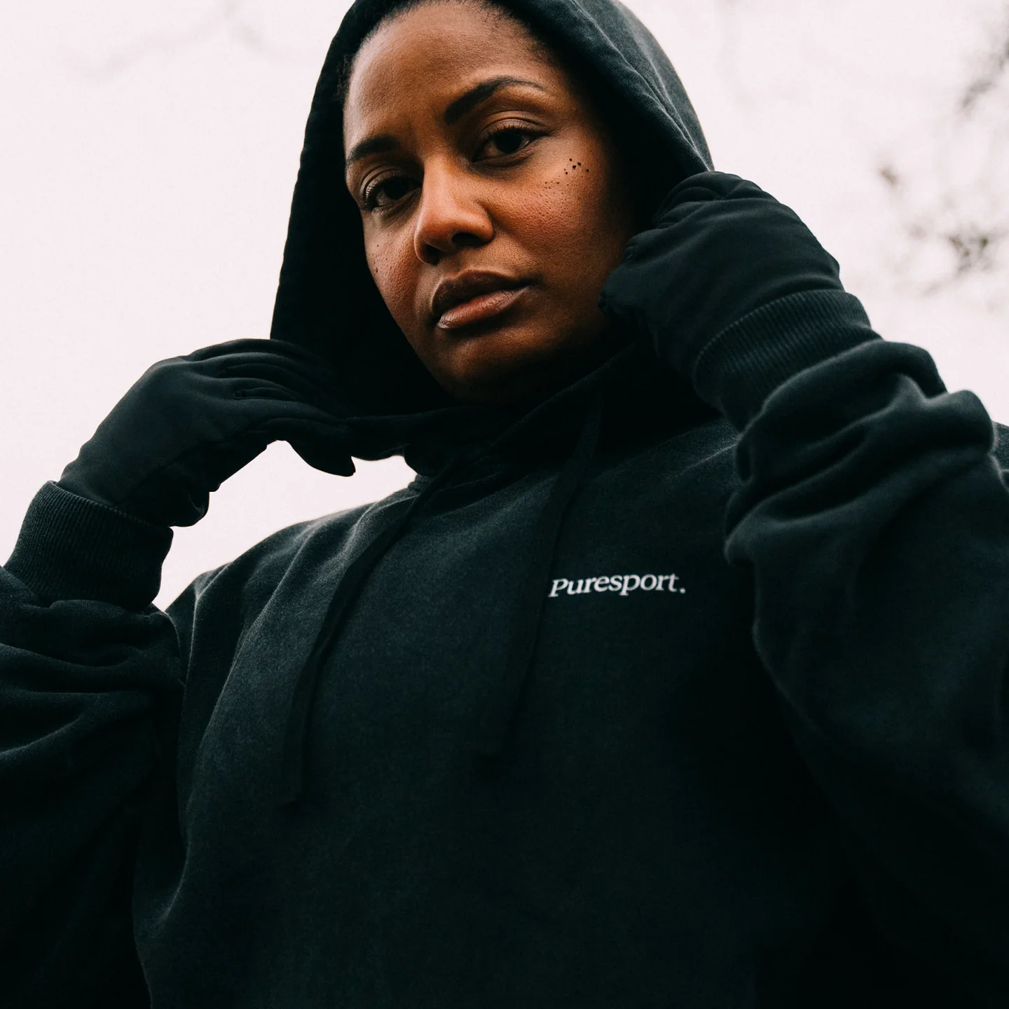 For the Long Run® Hoodie - Washed Black - Image 13