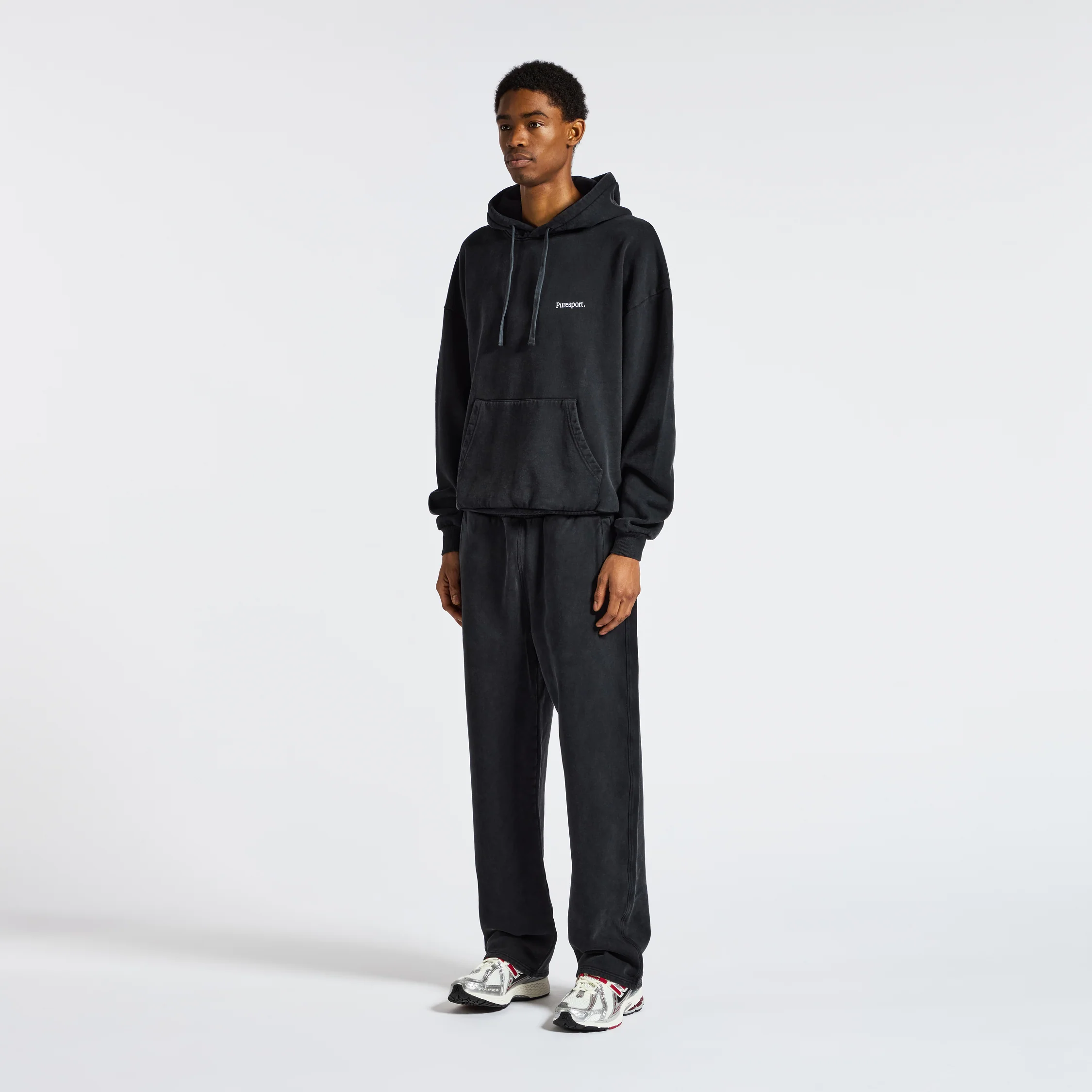For the Long Run® Hoodie - Washed Black - Image 5