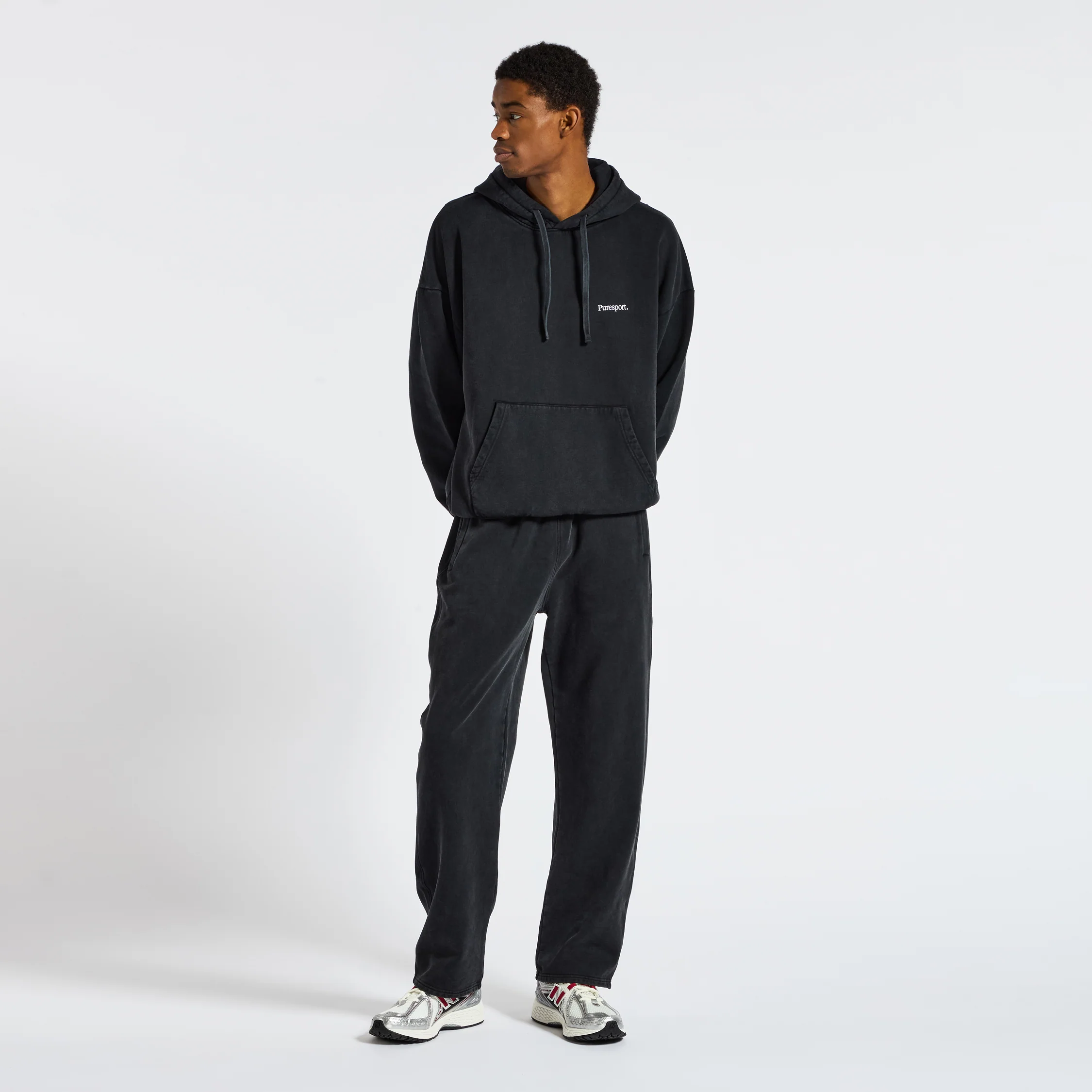 For the Long Run® Hoodie - Washed Black - Image 7