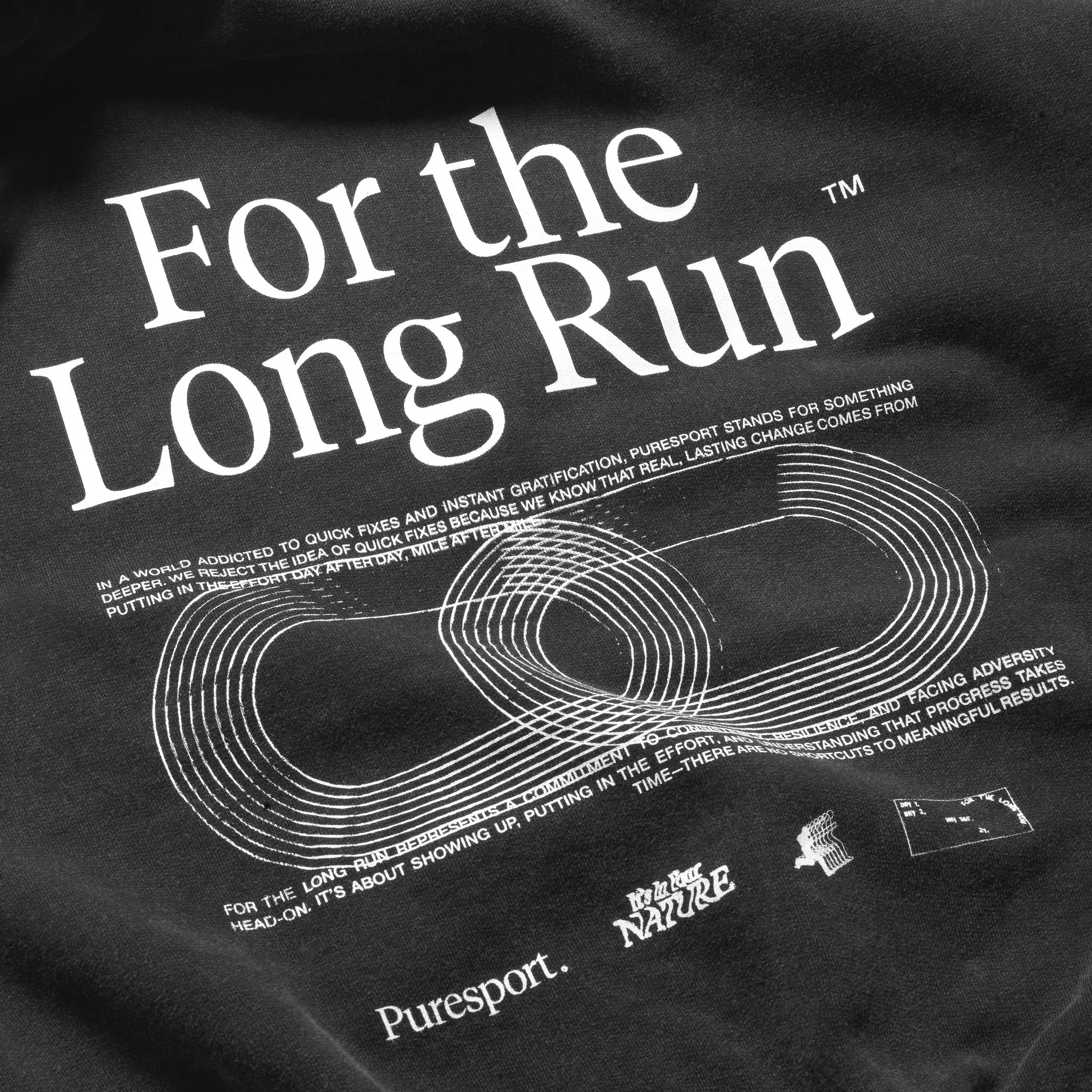 For the Long Run® Hoodie - Washed Black - Image 9