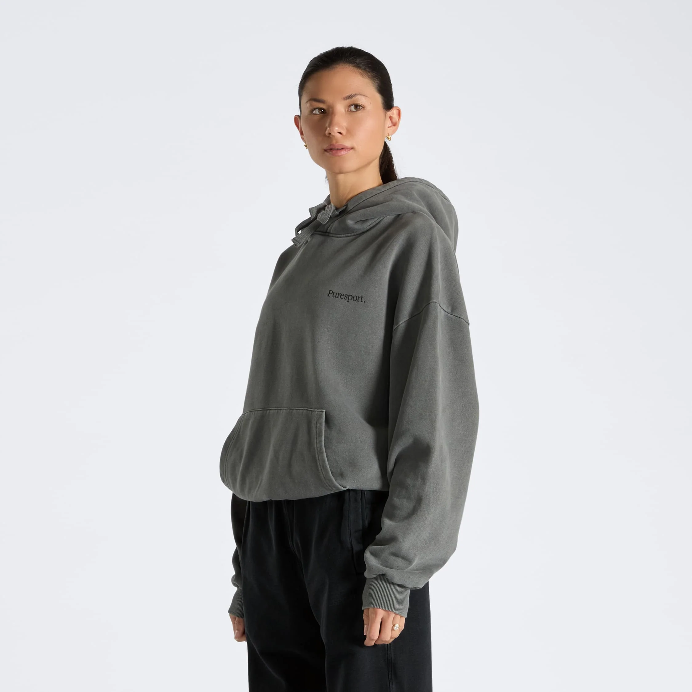 For the Long Run® Hoodie - Washed Grey - Image 4