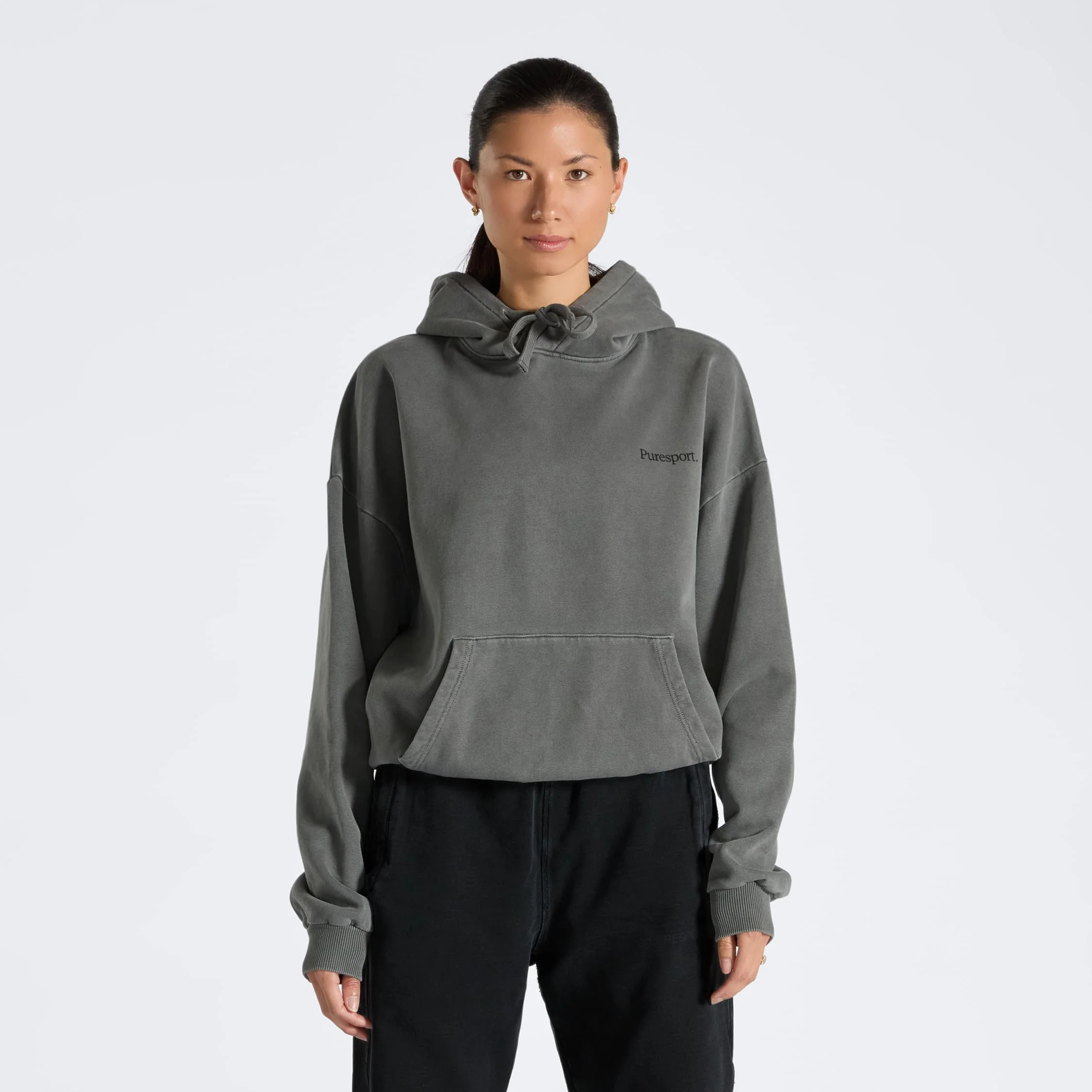 For the Long Run® Hoodie - Washed Grey - Image 5