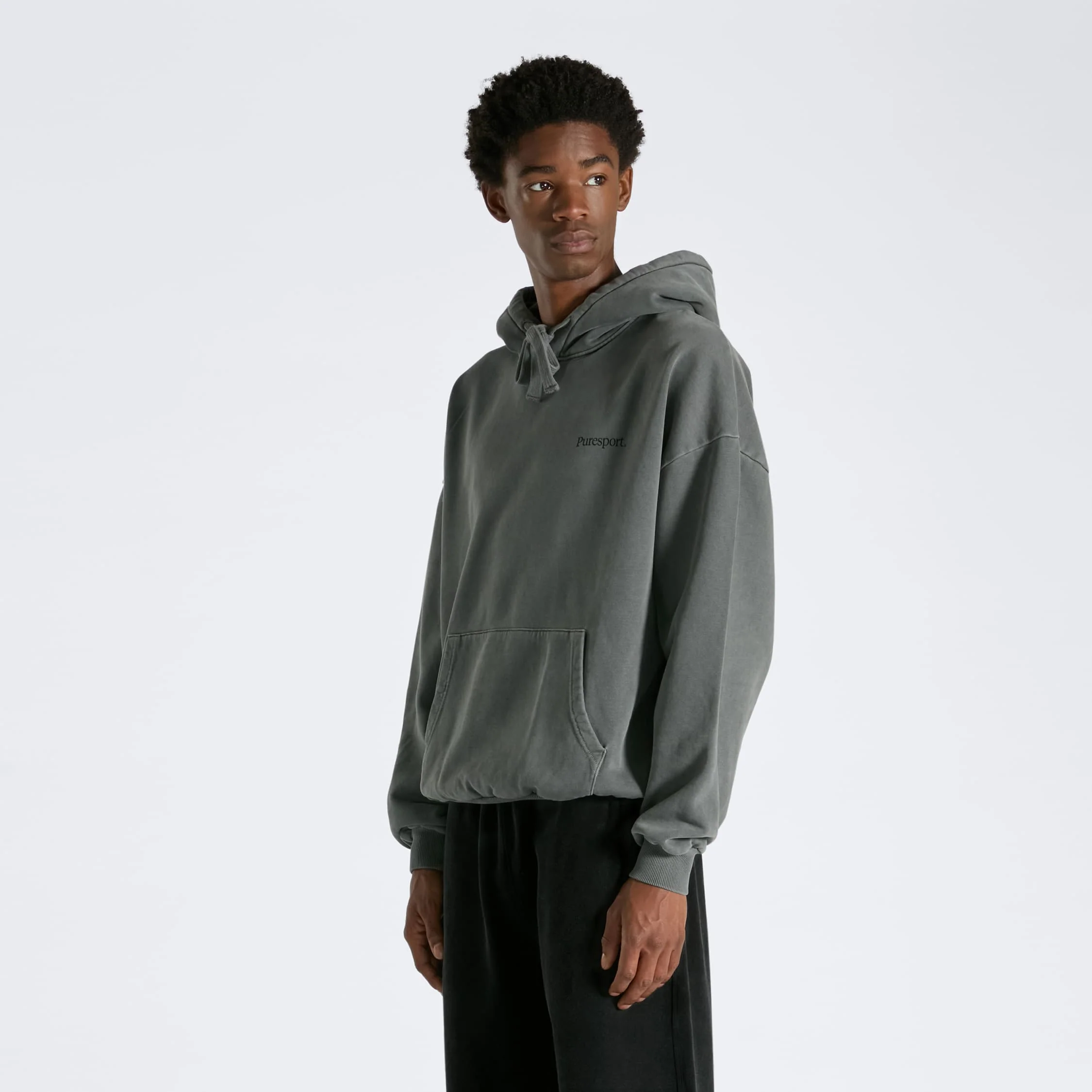 For the Long Run® Hoodie - Washed Grey - Image 8
