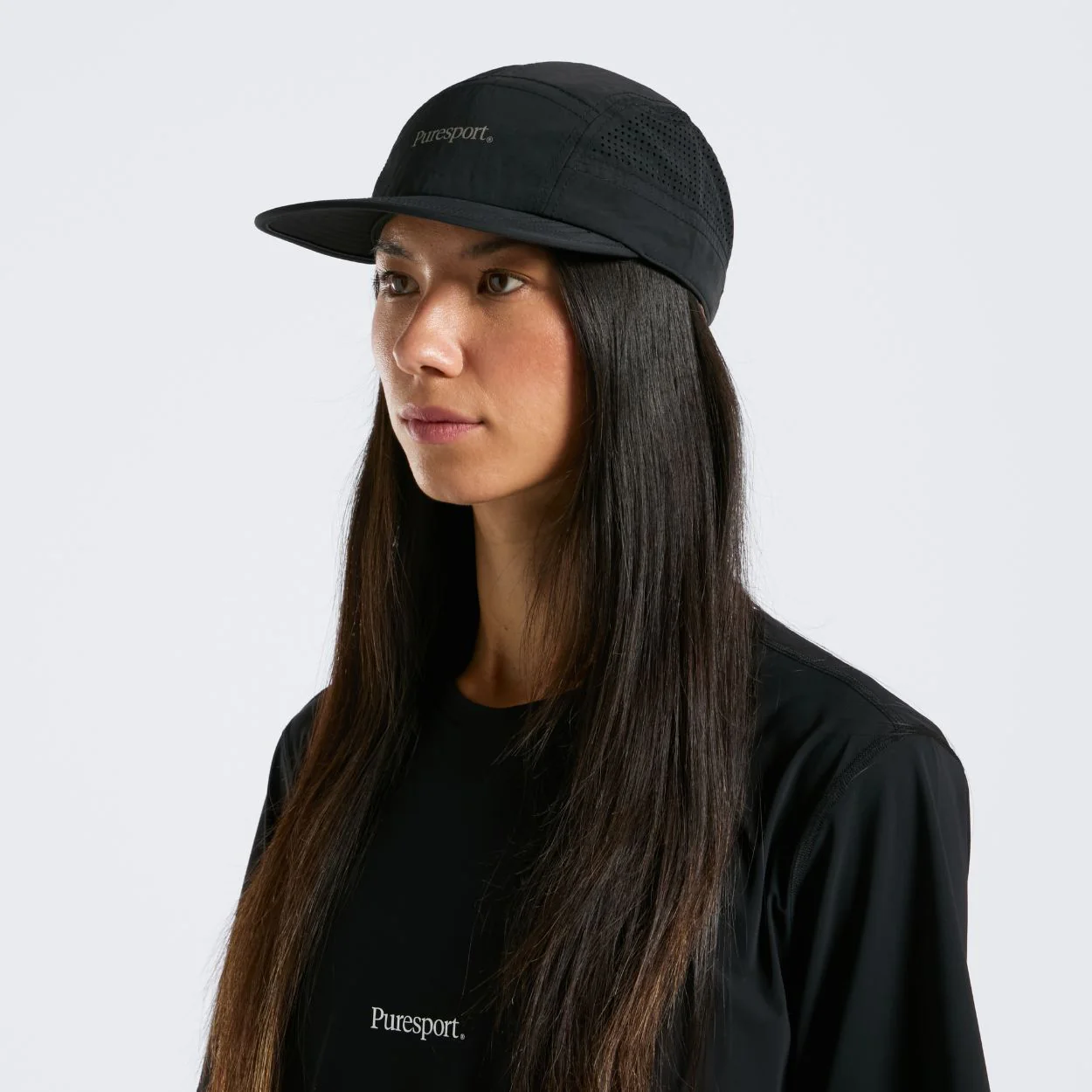 Perforated Running Cap - Black - Image 3