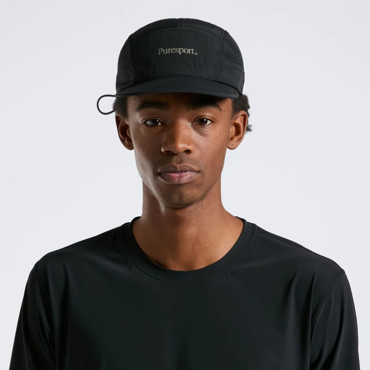 Perforated Running Cap - Black - Image 4