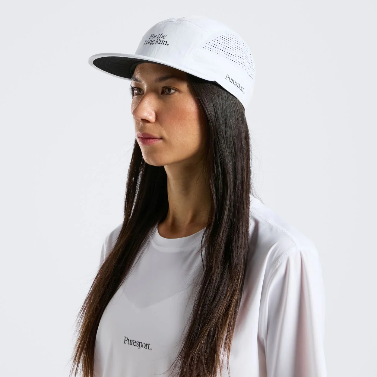 Perforated Running Cap - For the Long Run® - White - Image 5