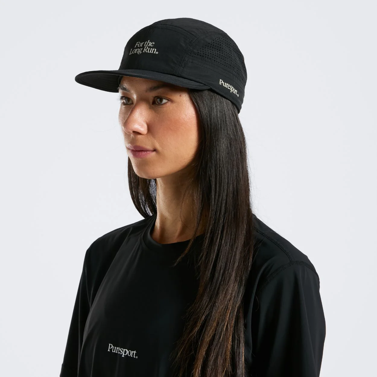 Perforated Running Cap - For the Long Run® - Black - Image 4
