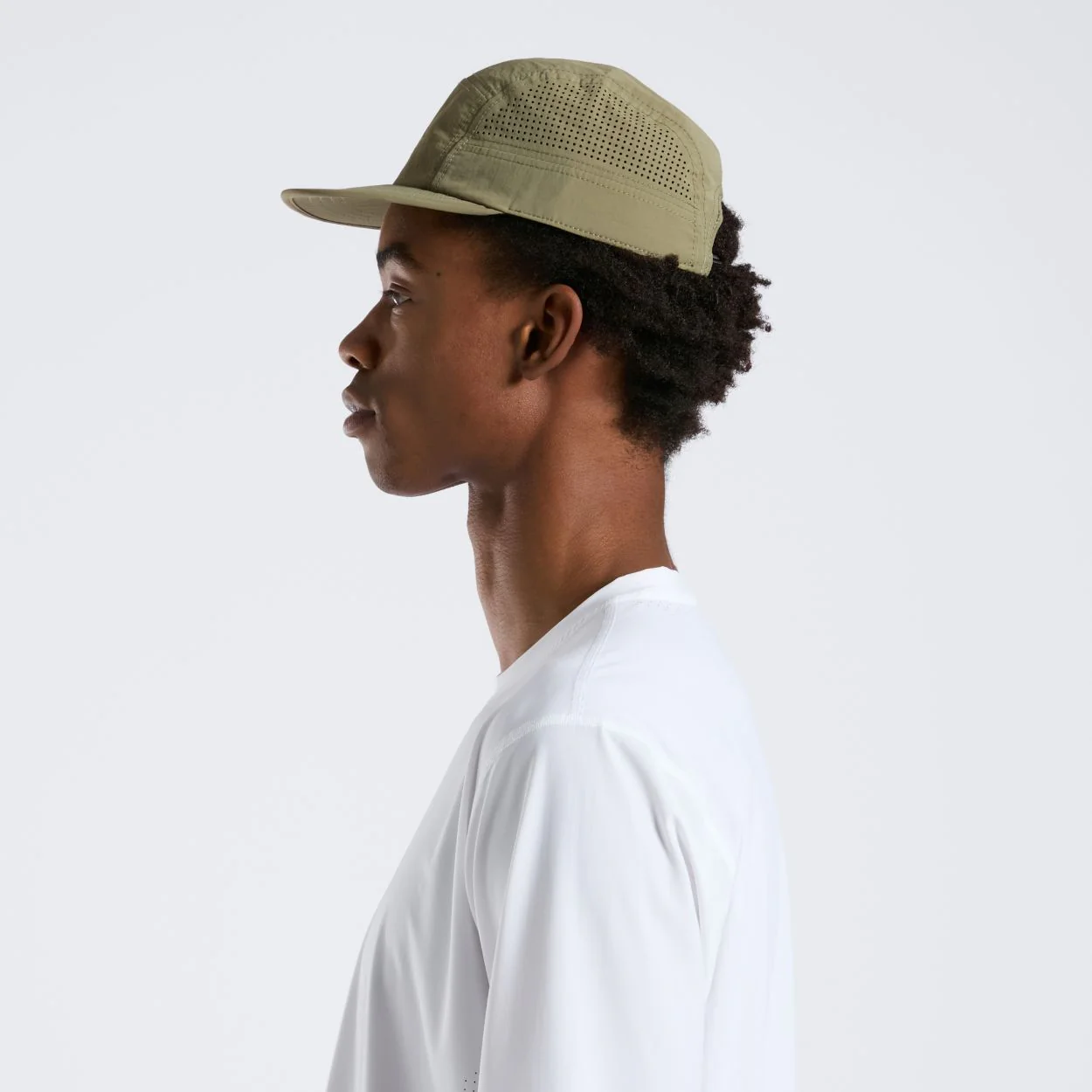 Perforated Running Cap - Olive - Image 6