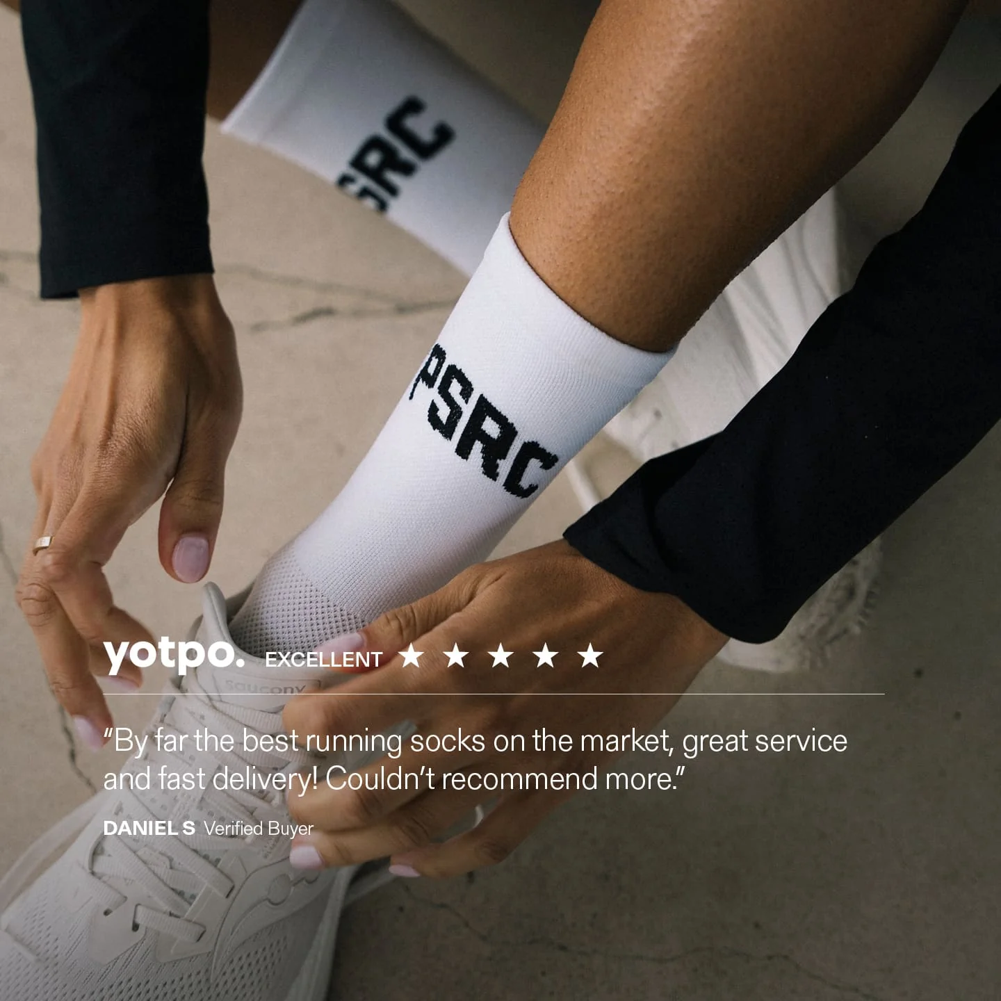 Performance Running Socks - White 3M - Image 11