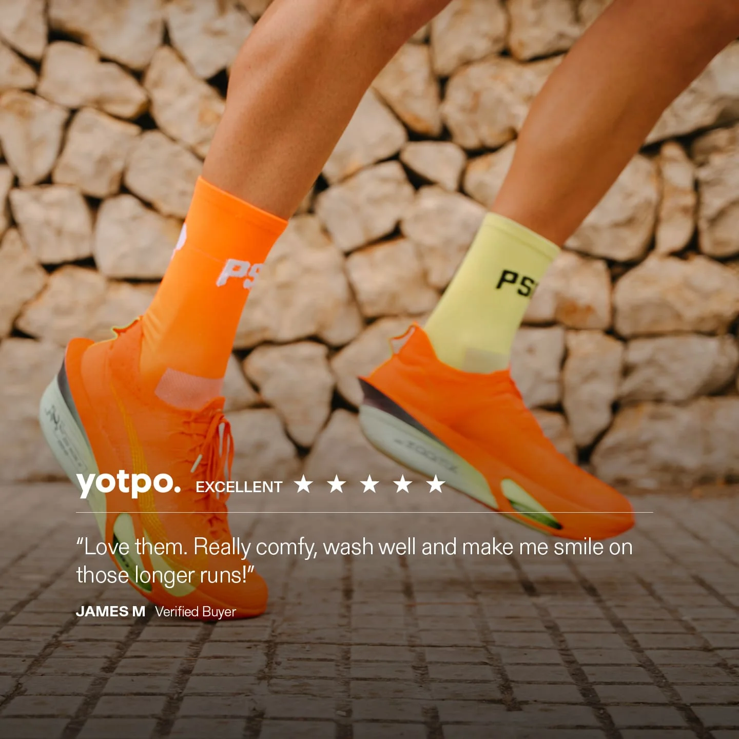 Performance Running Socks - White 3M - Image 6