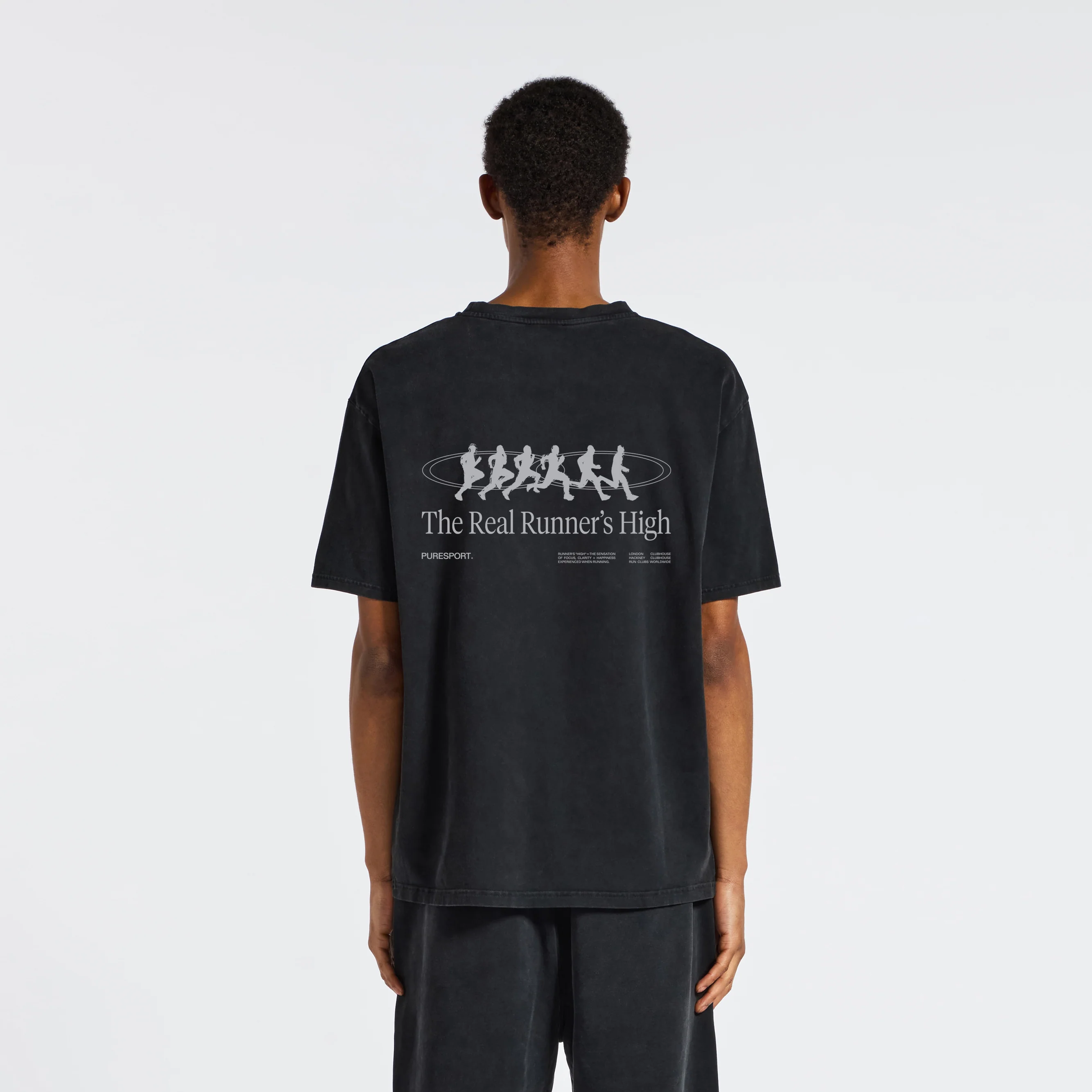 The Real Runner’s High T-Shirt - Washed Black - Image 4